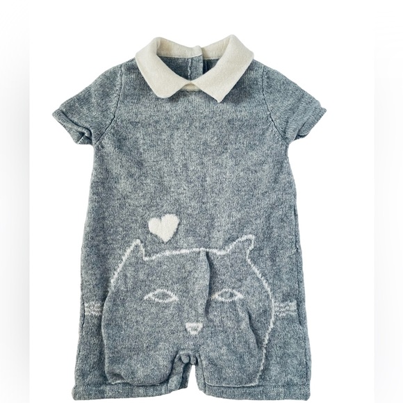 Baby Romper Onesie 100% camshere Grey Soft 3-6 Months KiD GOYO - Picture 1 of 7